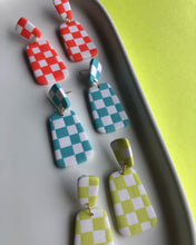 Load image into Gallery viewer, POP | mirra checker earrings
