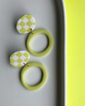 Load image into Gallery viewer, POP | organa checker earrings