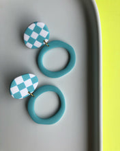 Load image into Gallery viewer, POP | organa checker earrings