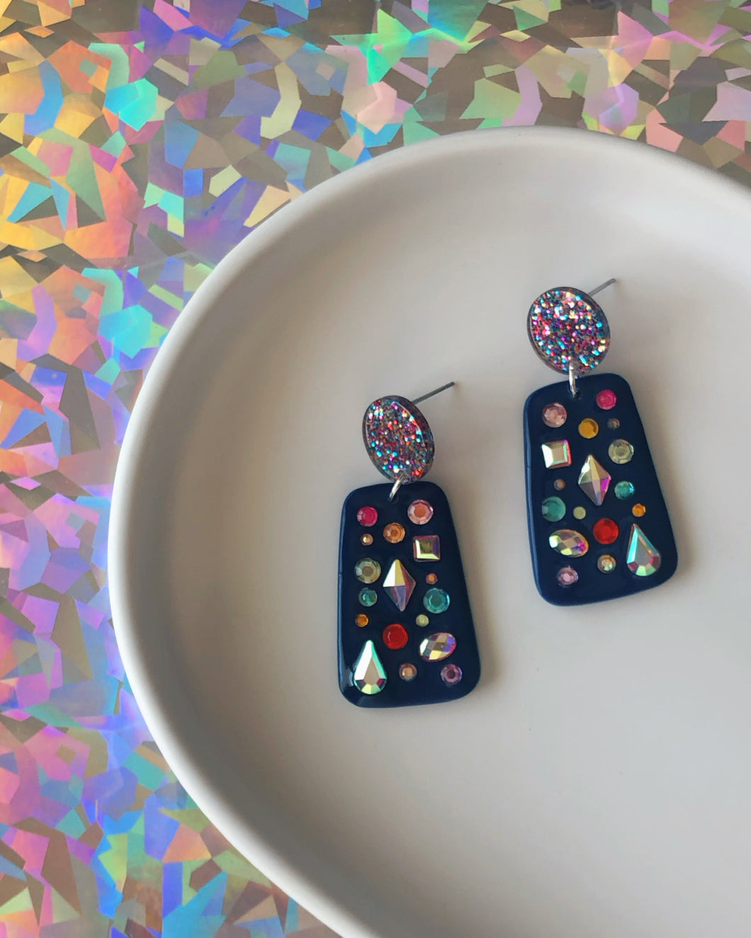 SHIMMER | bejeweled earrings