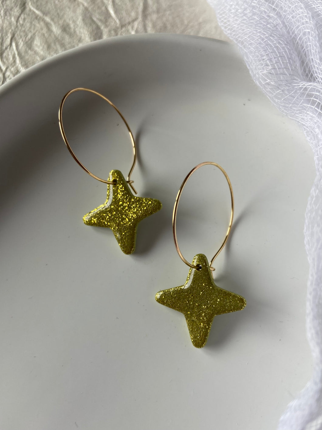 GLITZ | stella hoop earrings