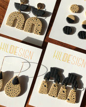 Load image into Gallery viewer, MISC | zelda earrings // black + tan