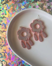 Load image into Gallery viewer, SHIMMER | glitter flower earrings
