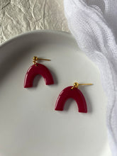 Load image into Gallery viewer, GLITZ | mini groova arch earrings
