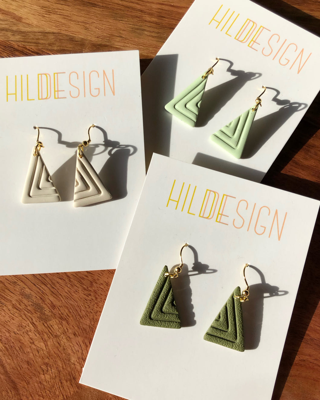 MISC | triangle / tree earrings