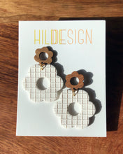 Load image into Gallery viewer, DENIM | daisy earrings
