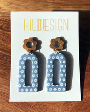 Load image into Gallery viewer, DENIM | portella cutout earrings
