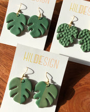 Load image into Gallery viewer, ROOT | monstera hook earrings
