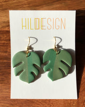 Load image into Gallery viewer, ROOT | monstera hook earrings
