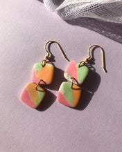 Load image into Gallery viewer, CANDY | square drop earrings
