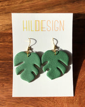 Load image into Gallery viewer, ROOT | monstera hook earrings
