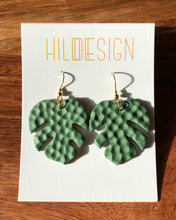 Load image into Gallery viewer, ROOT | monstera hook earrings
