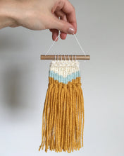 Load image into Gallery viewer, WOVEN MINIATURE | sparkle chevron wall hanging
