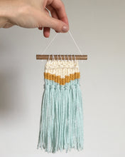 Load image into Gallery viewer, WOVEN MINIATURE | sparkle chevron wall hanging
