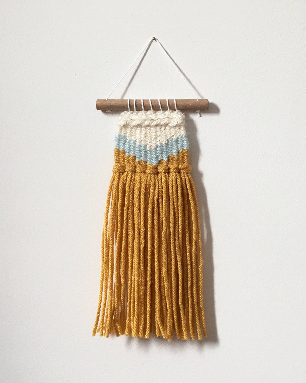 WOVEN MINIATURE | sparkle chevron wall hanging